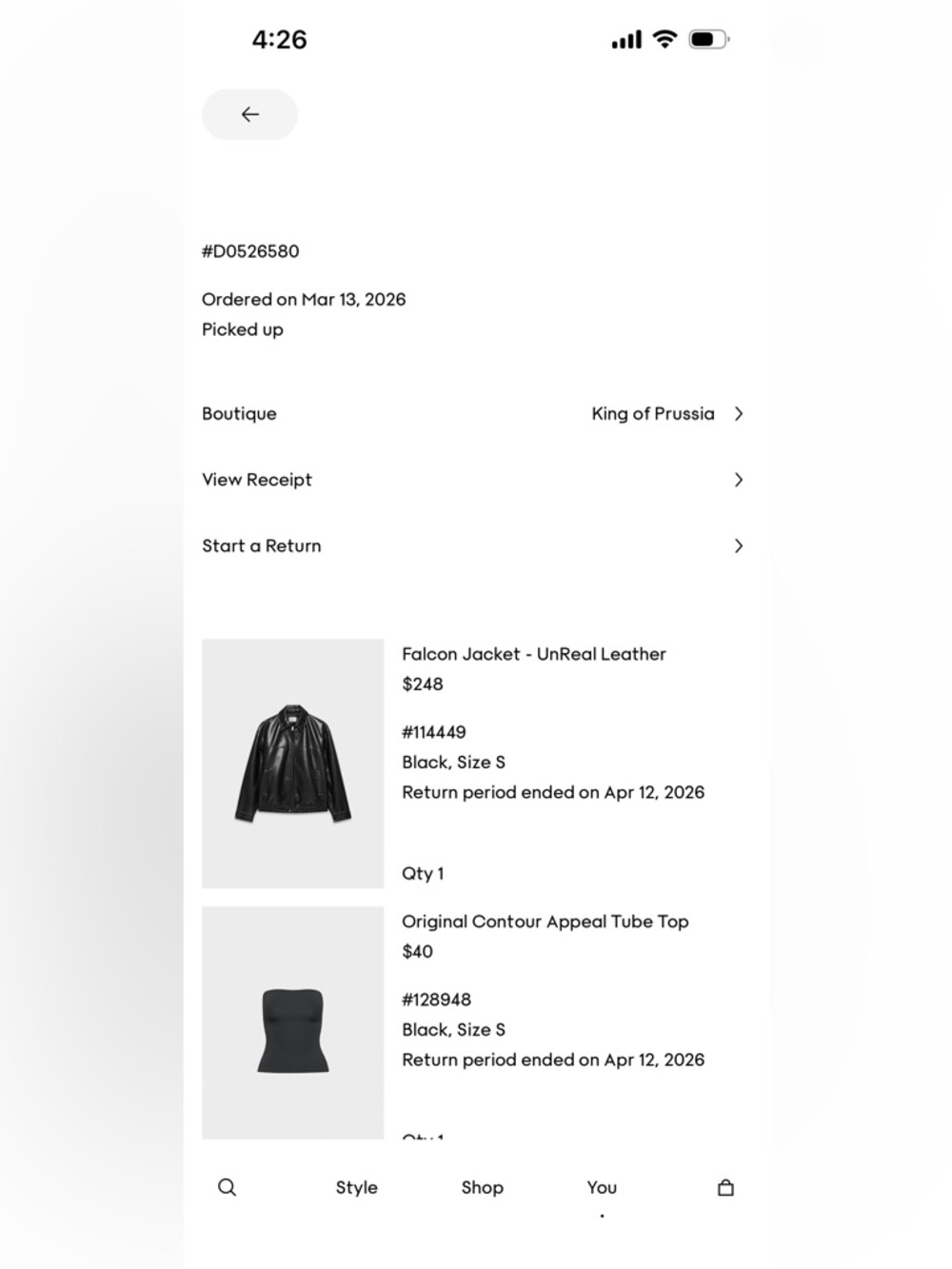 Aritzia Falcon Jacket - UnReal Leather - Picture 3 of 6